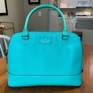 Kate Spade bright teal hand bag